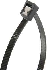 Gardner Bender 46-314UVBSC Cable Tie, 0.3 in Max Bundle Dia, Double-Lock Locking, 6/6 Nylon, Black, 14 in L